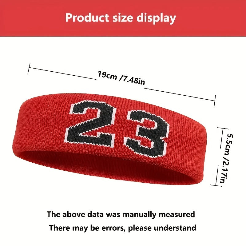 Classic Digital Sports Headband - Moisture-Wicking Stretch Fabric, Non-Slip Sweatband for Running, Yoga, Basketball, Cycling, Badminton & Tennis - Breathable Athletic Headband with Secure Fit, Workout Headband, Yoga Accessory