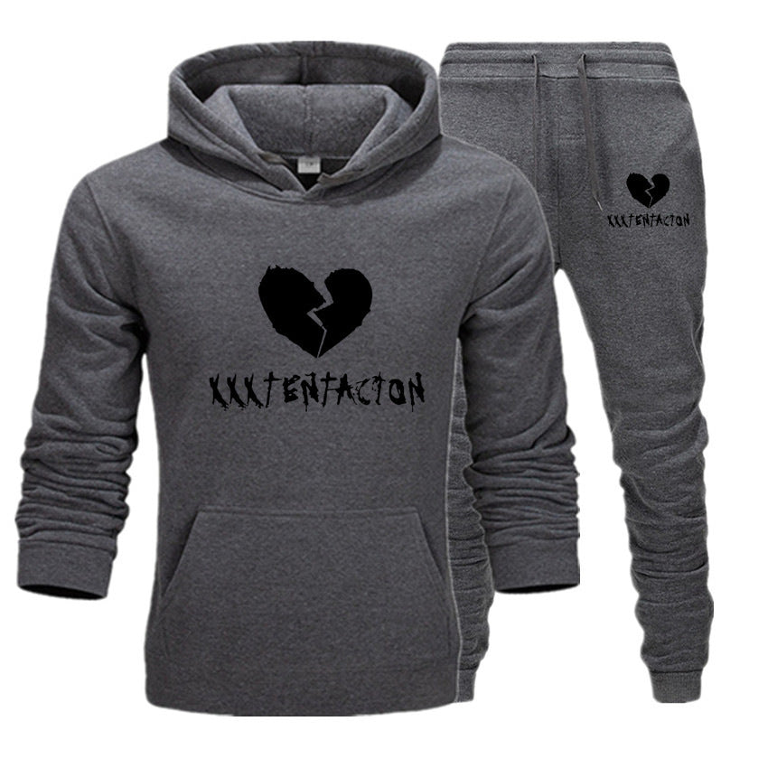 Ensemble sweat à capuche en velours