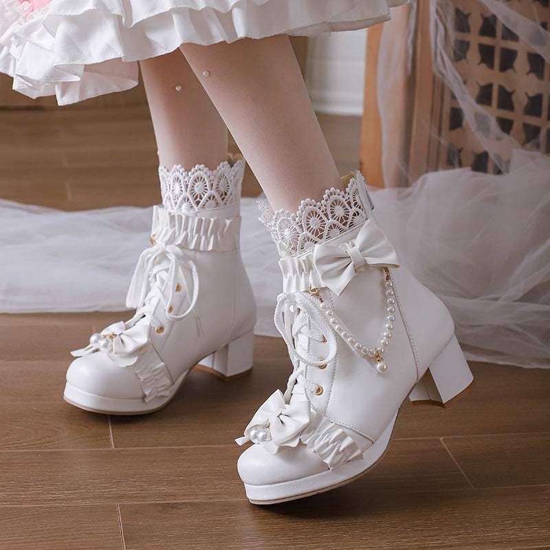 Bottes avec perles "Sweet Bow"