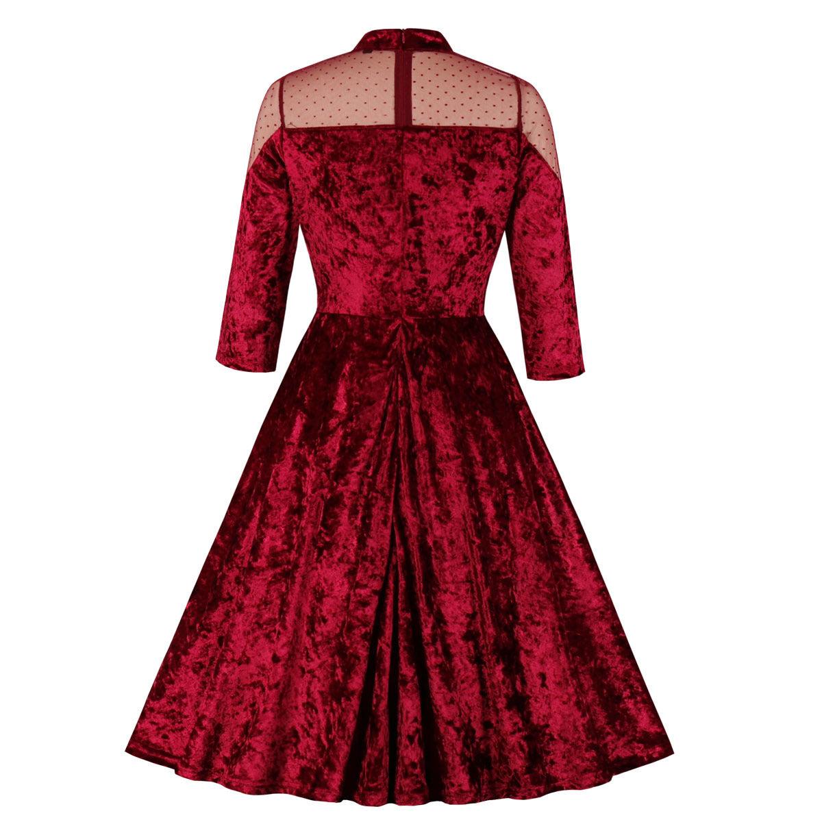 Tonval-robe en velours Vintage