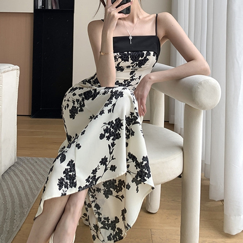 French Waisted Slim Beach Skirt Black