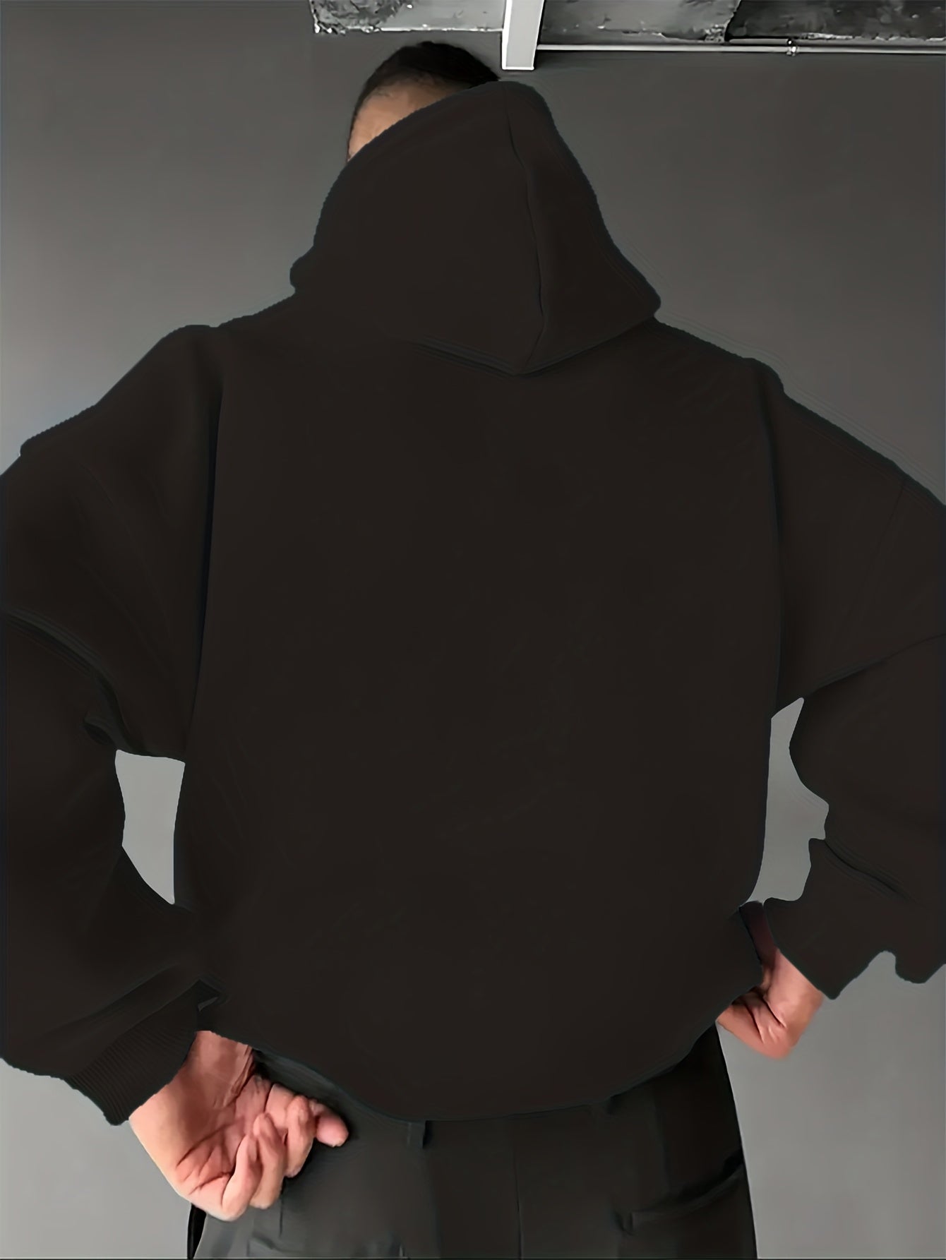 Men’s Spanish-Themed Hooded Sweatshirt "Lois" & Spanish Text Print, White Casual Pullover Hoodie, Relaxed Fit, All-Season Wear