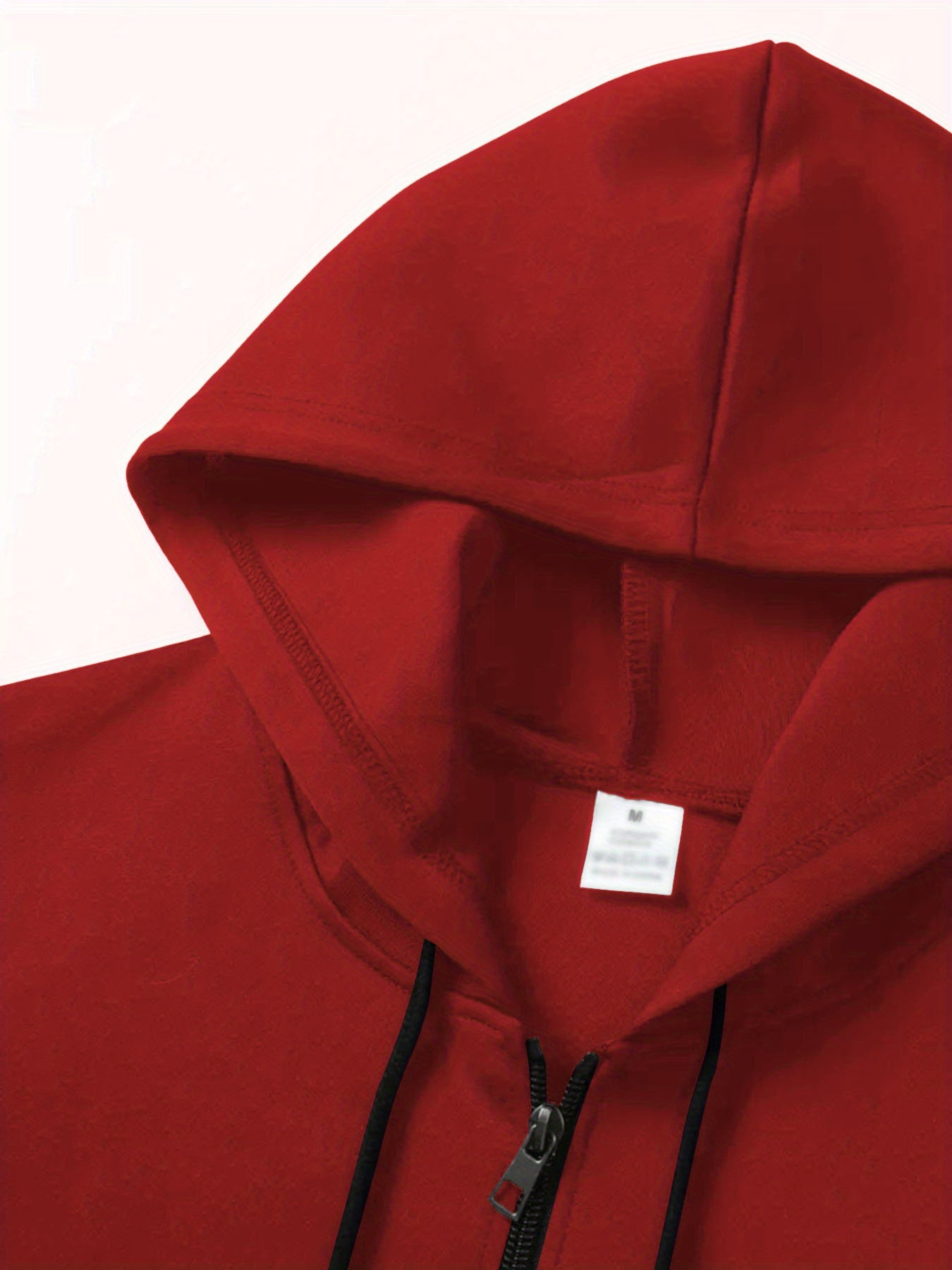 Men’s Windproof Hooded Jacket – “I’m from Dominican Republic” Print, Lightweight Zip-Up Casual Windbreaker, Black with Red &amp; White Flag Design, Ideal for Spring &amp; Fall Outdoor Wear