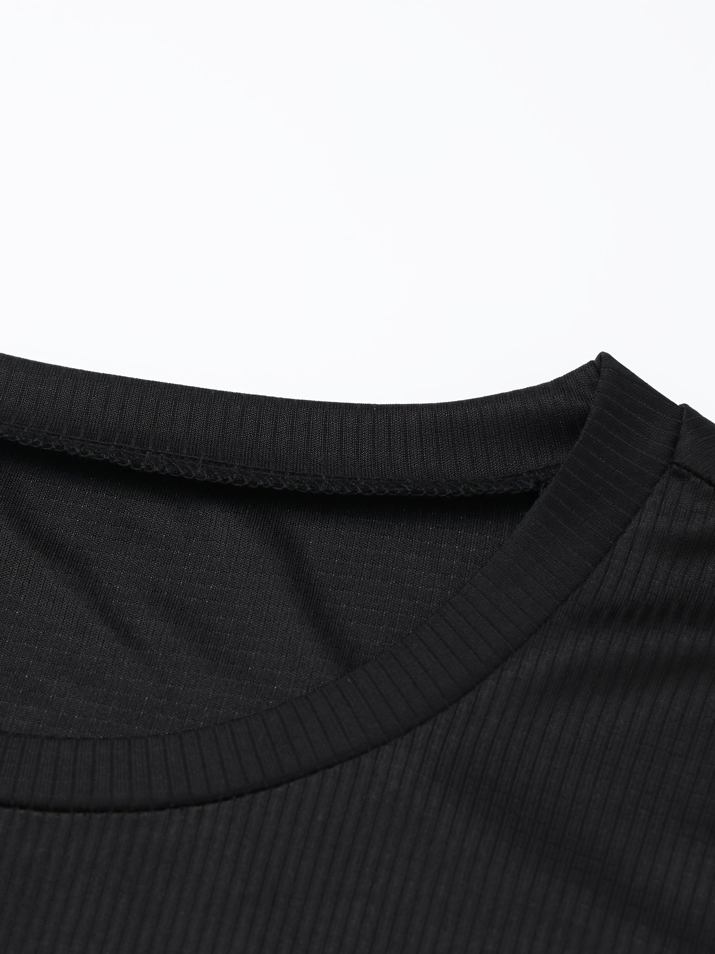 Men's Quick Drying Solid Color Crew Neck &amp; Long Sleeves Sports Top