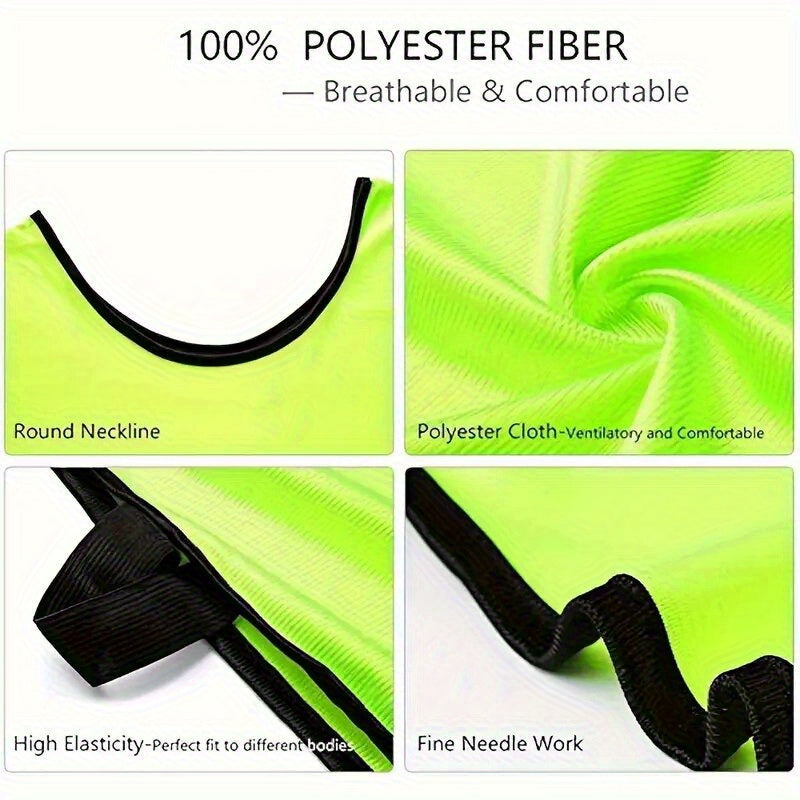 Personalized Team Sports Jerseys - Basketball, Soccer, Volleyball Practice Uniforms with Logo/Text/Numbers, Custom Training Vests for Adults