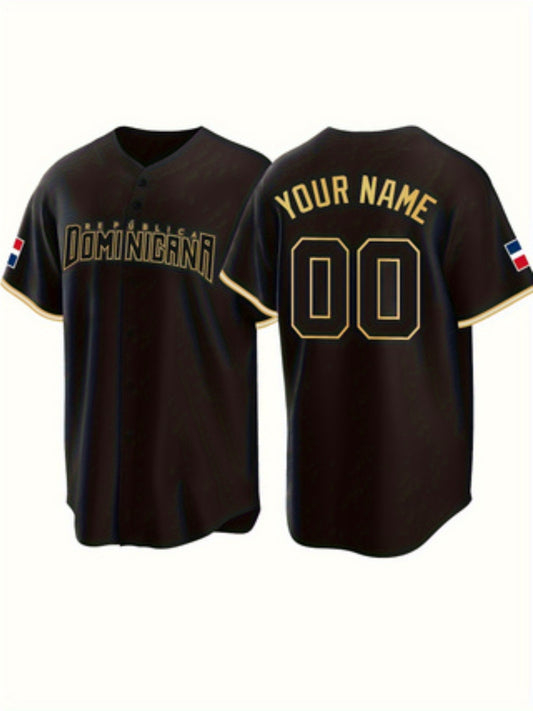 Customizable Name and Number Men's Baseball Jersey Embroidered Outdoor Daily Leisure Sports Customization S-3XL, Baseball Jersey, Baseball Accessories, Baseball Jersey Custom, Baseball Shirt, Vintage Baseball Jersey, Team Uni