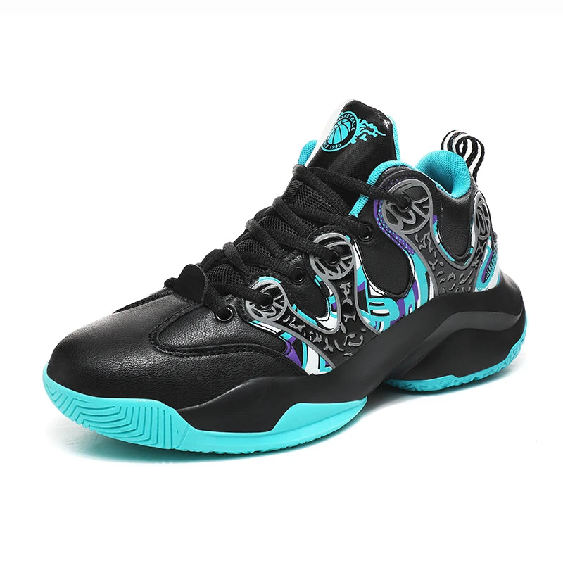 Dropshipping Brand Logo Customize Professional Men Outdoor Fashion Sports Sneakers Leather Blank High Top Women Basketball Shoes