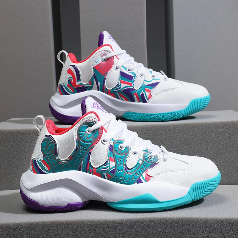 Dropshipping Brand Logo Customize Professional Men Outdoor Fashion Sports Sneakers Leather Blank High Top Women Basketball Shoes