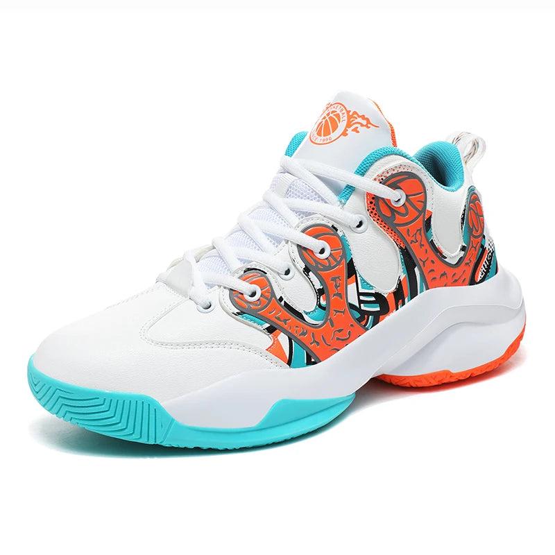 Dropshipping Brand Logo Customize Professional Men Outdoor Fashion Sports Sneakers Leather Blank High Top Women Basketball Shoes