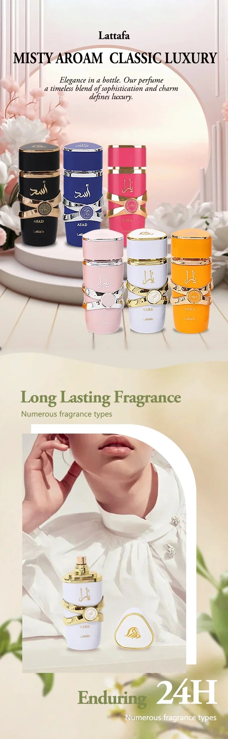 Original Perfume Women Men Eau De Parfum Spray High Quality Arabian Perfume Lasting Fragrance Pheromone Light Fragrance