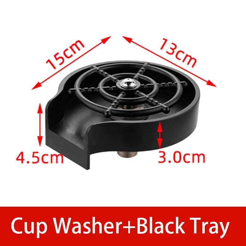 High-Pressure Glass Rinser – Stainless Steel Cup Washer for Kitchen Sink & Bar