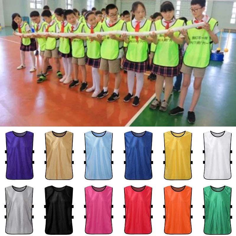 Custom Logo Print Vest - Personalized Group Activity Clothing for Basketball, Football, and Children’s Training, Perfect for Advertisements