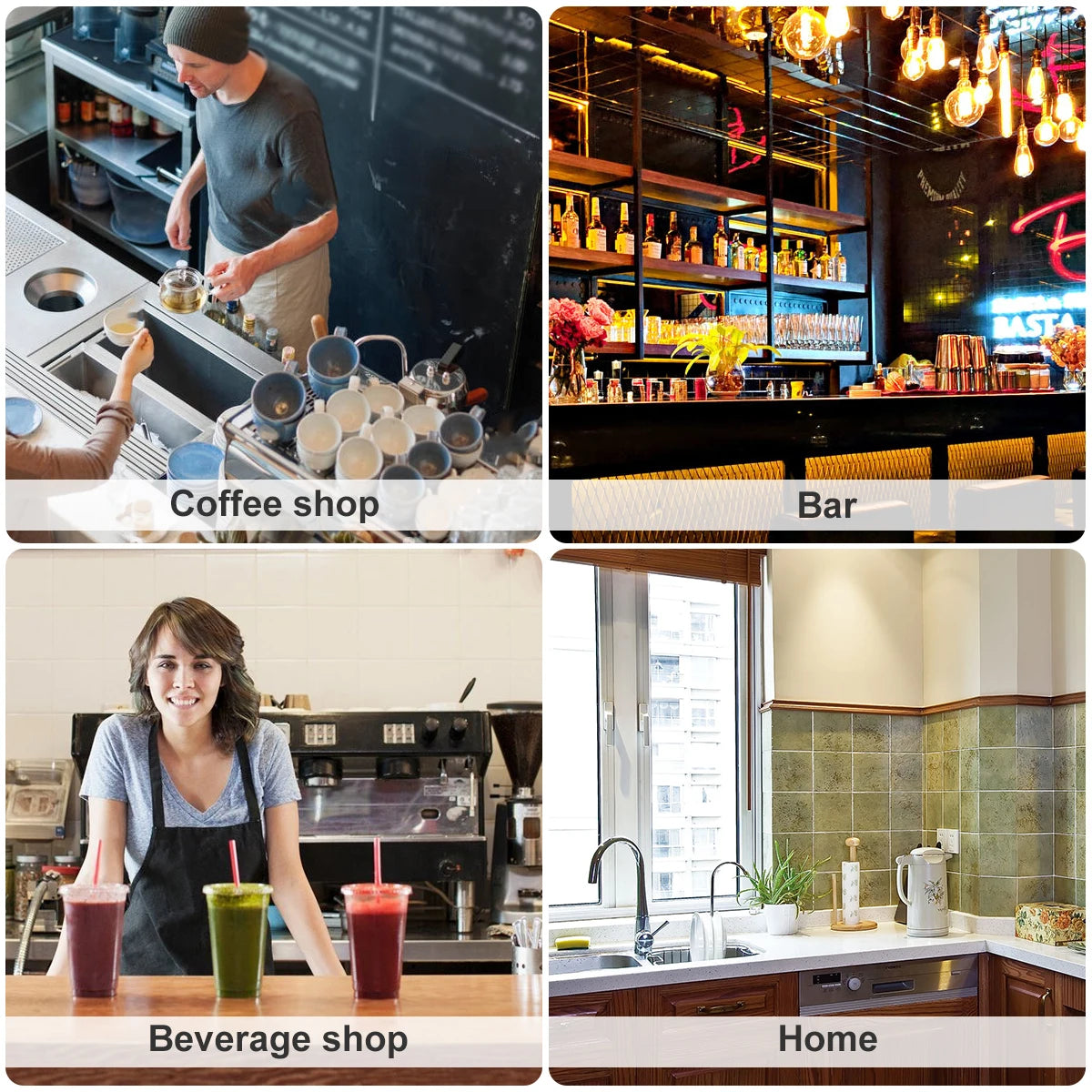 Automatic Faucet Glass Rinser Kitchen Sinks Bottle Washer Steel Brush Nickel Coffee Cup Cleaner Tool Kitchen Sink Accessories