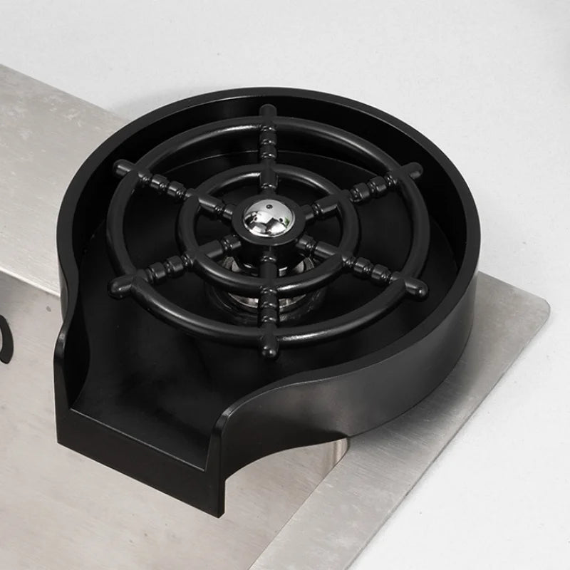 High-Pressure Glass Rinser – Stainless Steel Cup Washer for Kitchen Sink & Bar