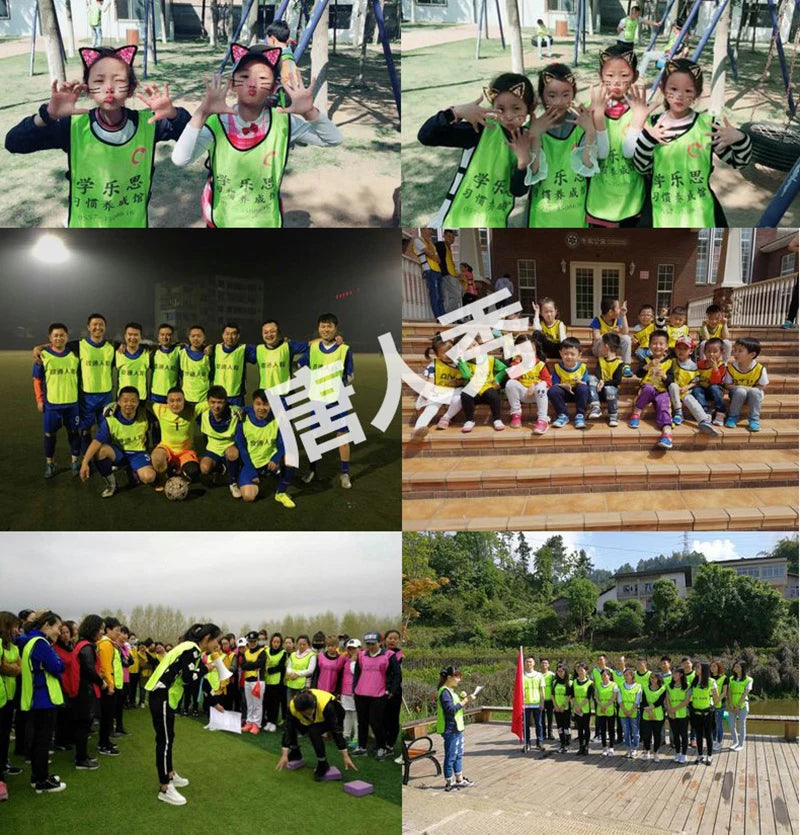 Custom Logo Print Vest - Personalized Group Activity Clothing for Basketball, Football, and Children’s Training, Perfect for Advertisements