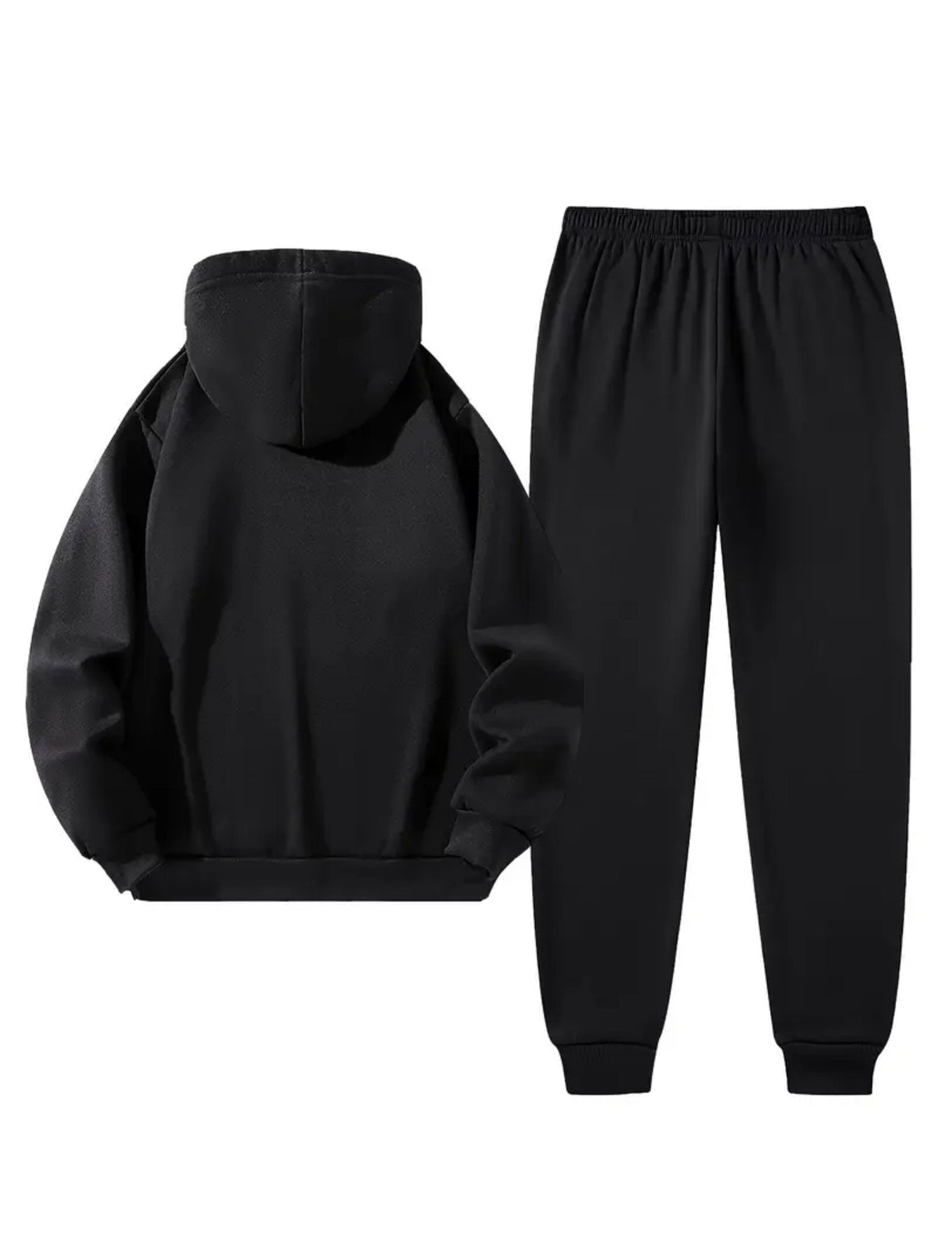 Men’s Casual Hoodie &amp; Sweatpants Set – Alligator Print, Soft &amp; Durable, Regular Fit, Perfect for Fall/Winter Casual Wear