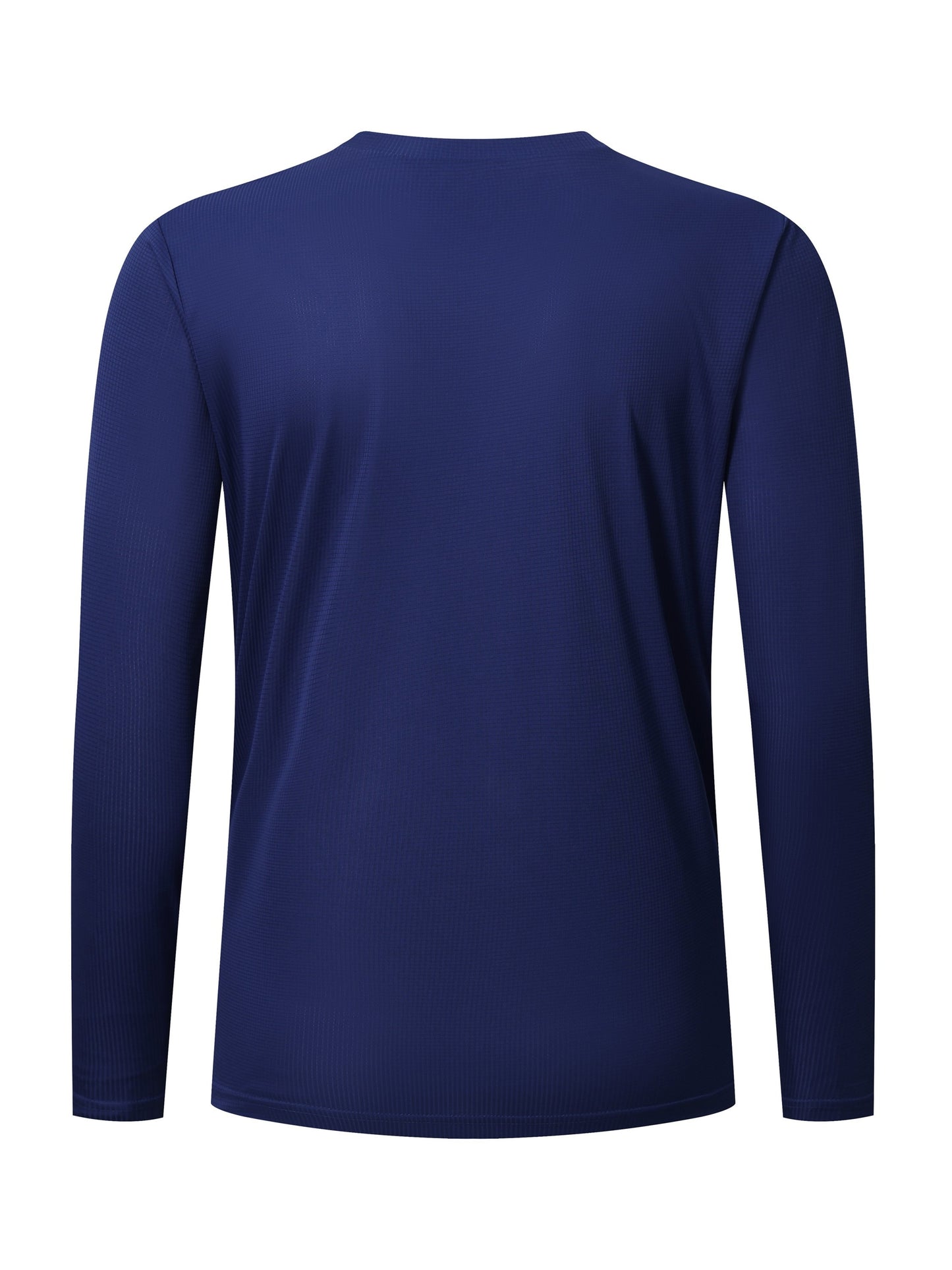 Men's Quick Drying Solid Color Crew Neck &amp; Long Sleeves Sports Top