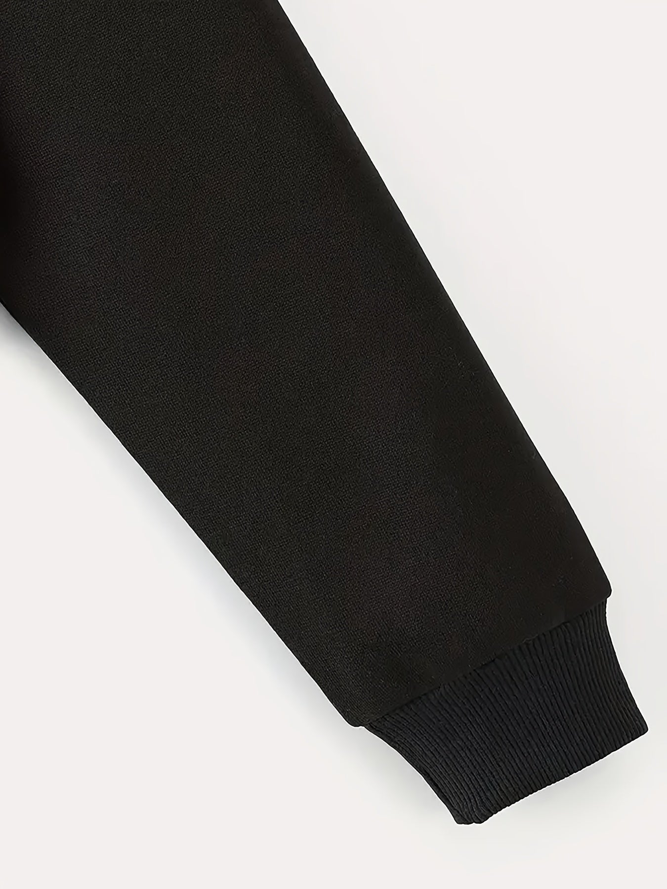 Men's Casual Sport Raglan Sleeve Hooded Sweatshirt Two-Piece Set, Dual-Tone Color Blocking Trendy Matching Outfit with Hot-Selling European and American Pattern Print Design for Comfortable Fashion Wear