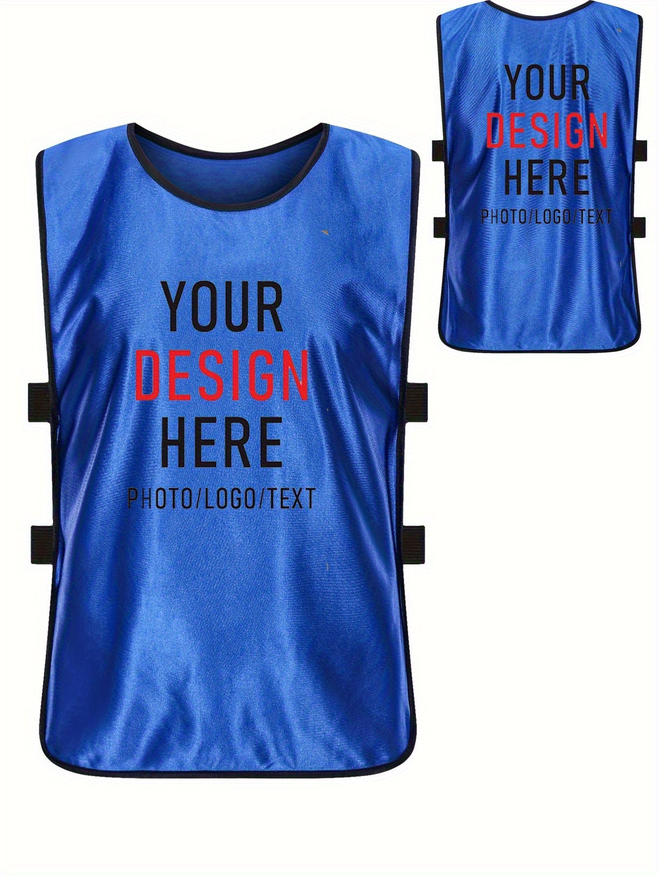 Personalized Team Sports Jerseys - Basketball, Soccer, Volleyball Practice Uniforms with Logo/Text/Numbers, Custom Training Vests for Adults