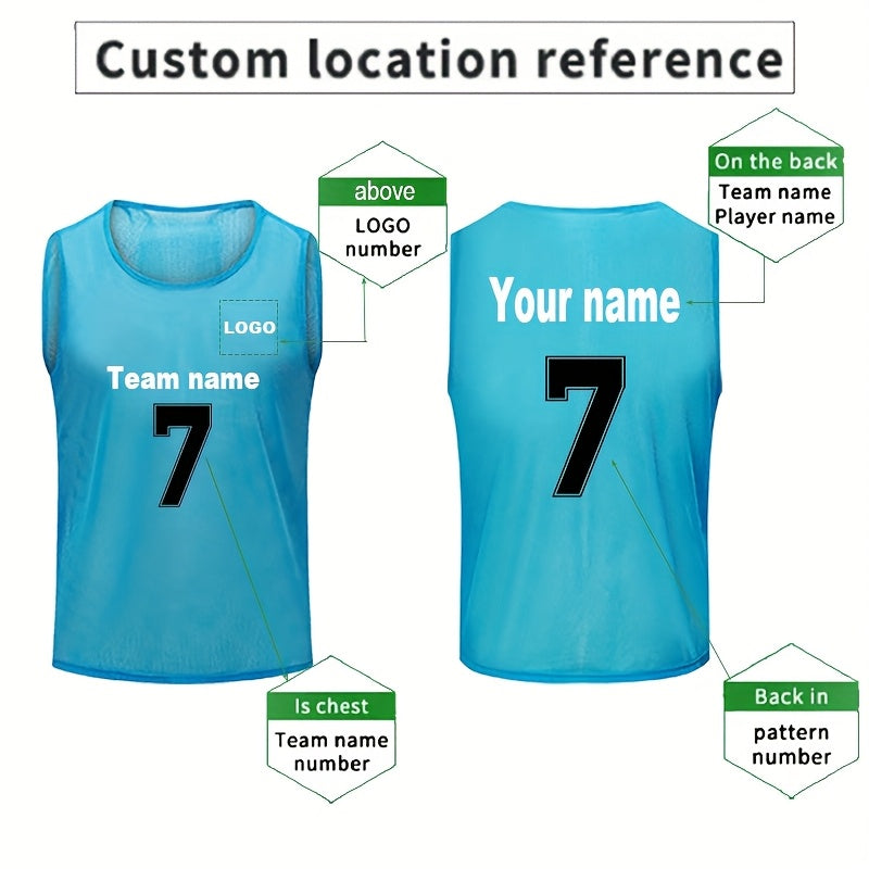 Customized Confrontation Vest - Adult Training, Quick-Dry Sports Vest, Ideal for Team Activities