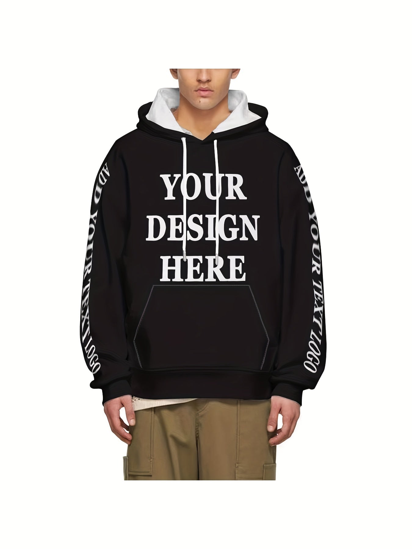 Custom Logo/Text/Logo & Text ized Hooded Sweatshirts - Bulk Team Uniforms, Matching Group Shirts for Weddings, Sports, Corporate Events - Unisex & (Logo Printing Cost Optional) - Logo Studio Service Available