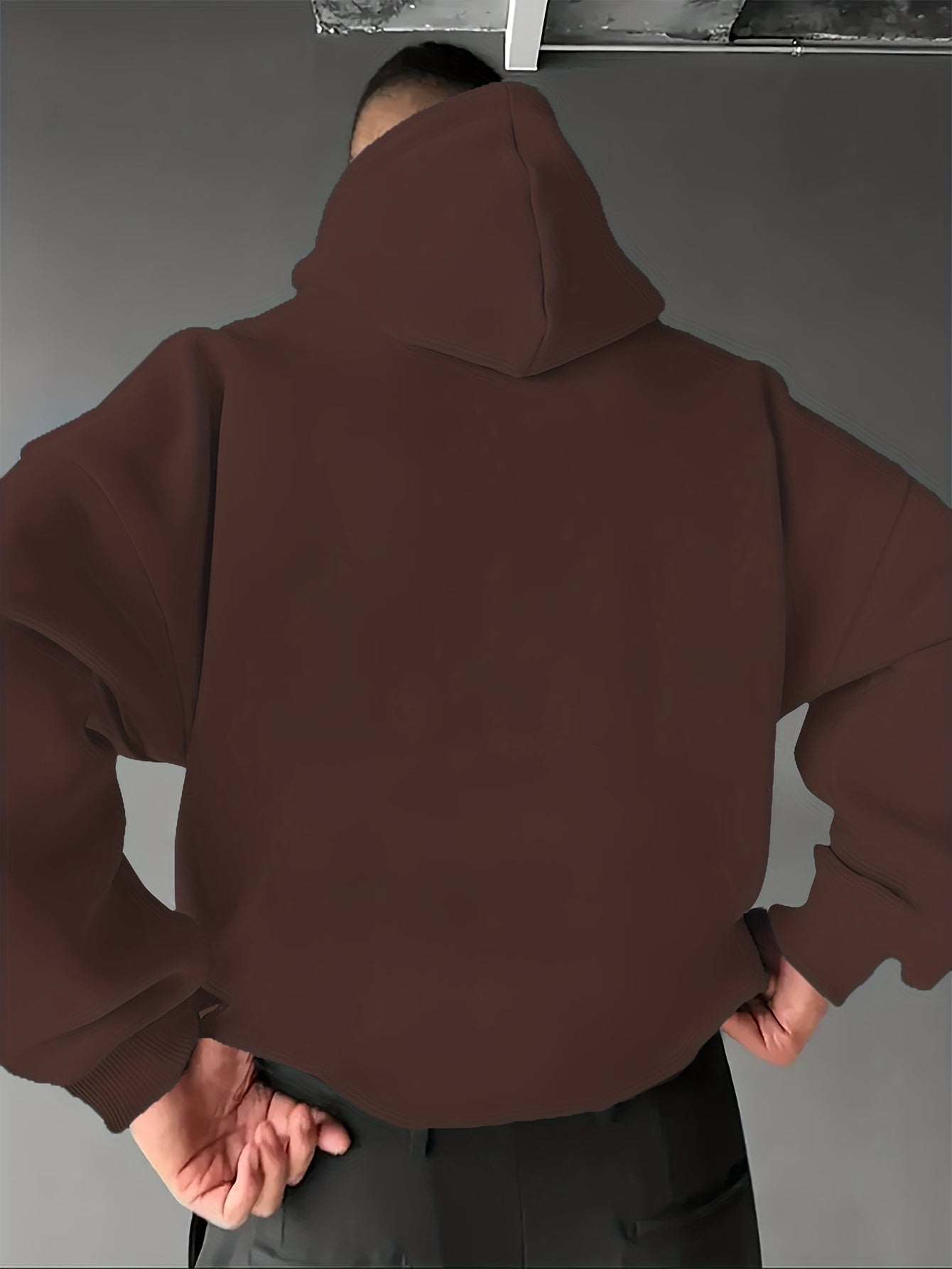 Men’s Spanish-Themed Hooded Sweatshirt "Lois" & Spanish Text Print, White Casual Pullover Hoodie, Relaxed Fit, All-Season Wear