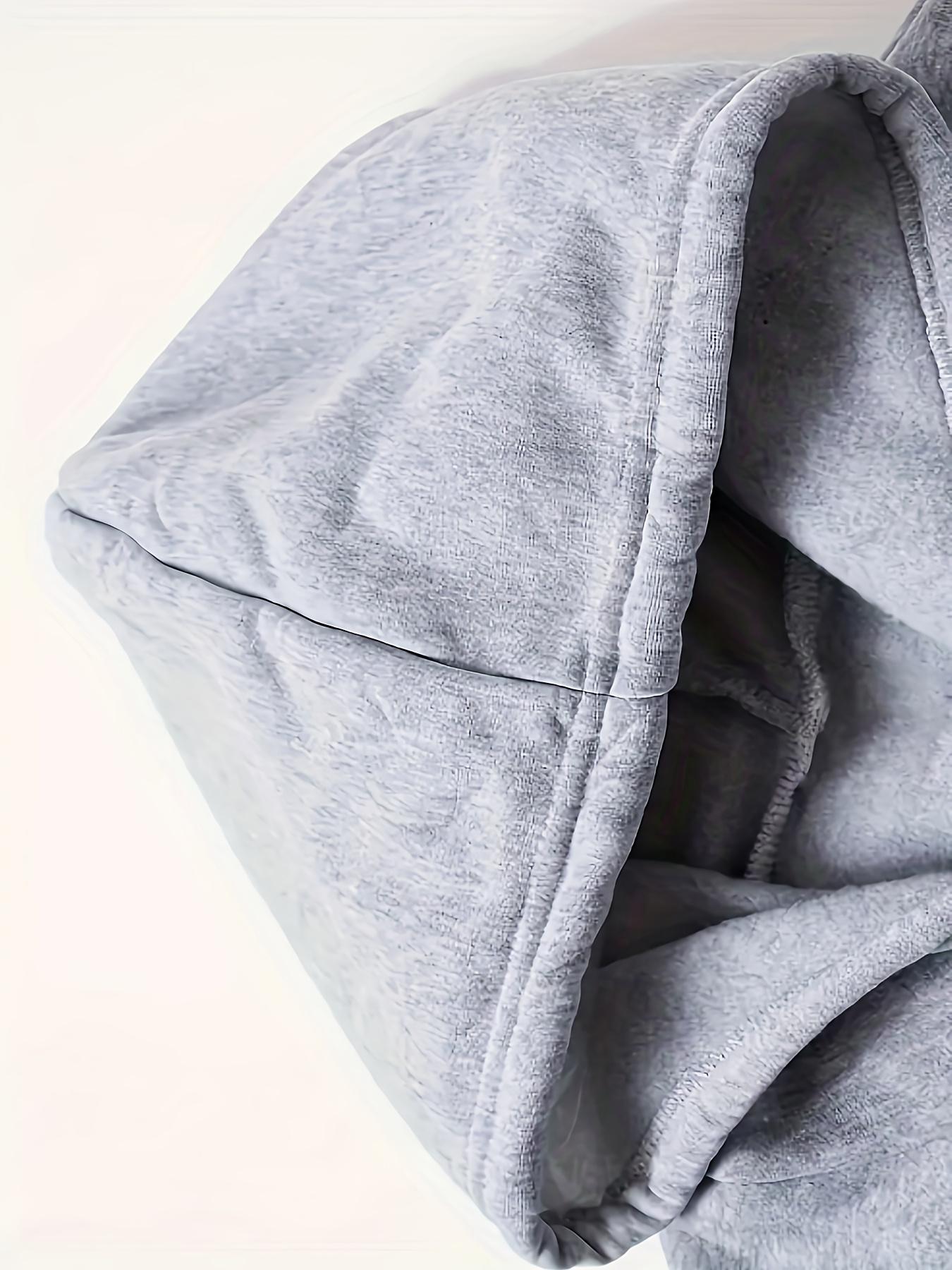 Autumn and Winter Men'S Fleece-Lined Thickened Hooded Sweatshirt and Jogger Casual Sport Two-Piece Set, Polyester Fabric, Project X Paris Letter Print - 2pcs, Knit, Casual Sport Two-piece Set