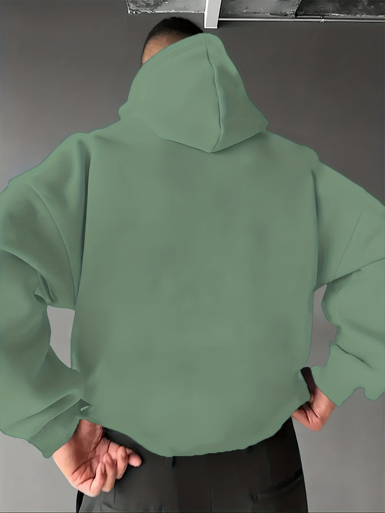 Men’s Spanish-Themed Hooded Sweatshirt "Lois" & Spanish Text Print, White Casual Pullover Hoodie, Relaxed Fit, All-Season Wear