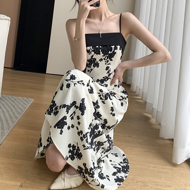 French Waisted Slim Beach Skirt Black