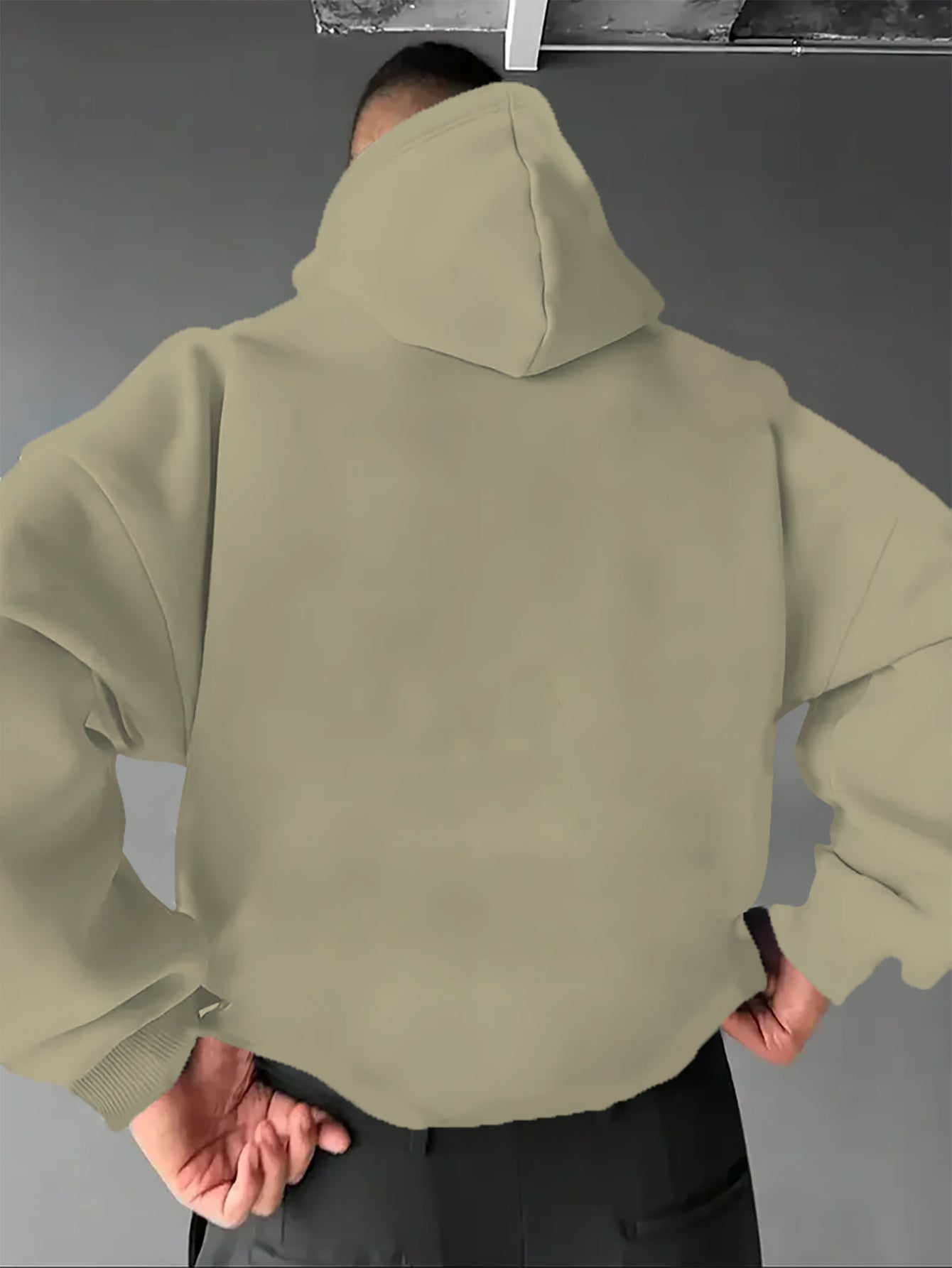 Men’s Spanish-Themed Hooded Sweatshirt "Lois" & Spanish Text Print, White Casual Pullover Hoodie, Relaxed Fit, All-Season Wear