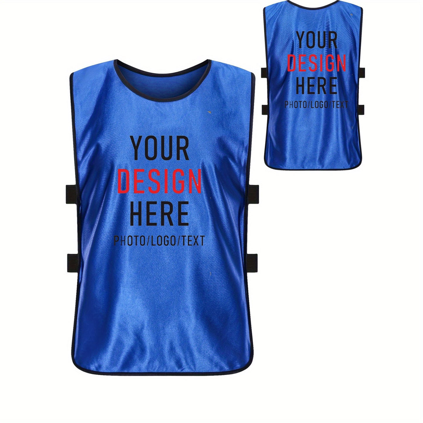 Personalized Team Sports Jerseys - Basketball, Soccer, Volleyball Practice Uniforms with Logo/Text/Numbers, Custom Training Vests for Adults